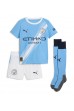 Manchester City Ruben Dias #3 Jalkapallovaatteet Lasten Kotipeliasu 2025-26 Lyhythihainen (+ Lyhyet housut)